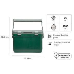 STANLEY COOLER VERDE  15 LITROS