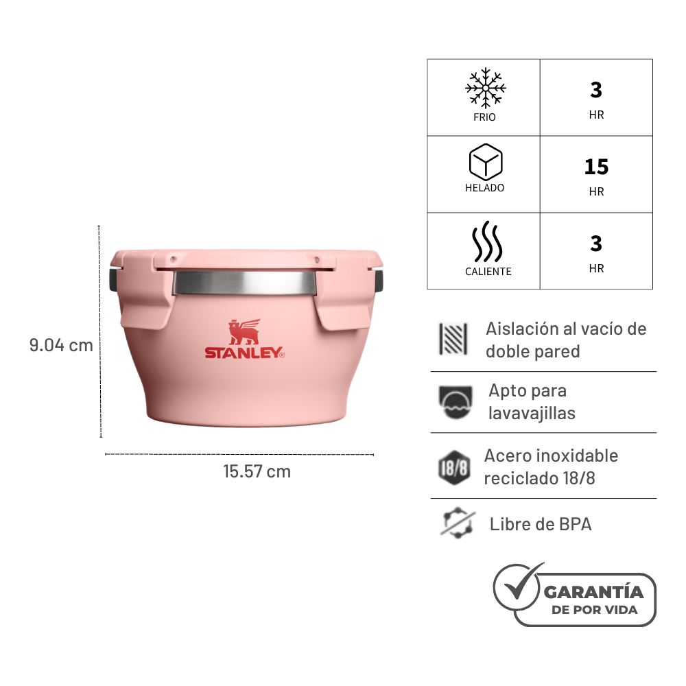 FRESH TO TABLE BOWL PEACH ROSE 473 ML