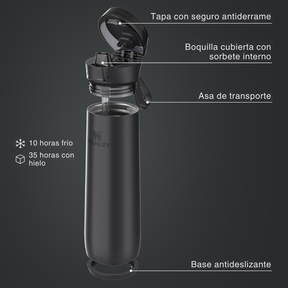FLOWSTATE SPRING BOTTLE BLACK 591 ML