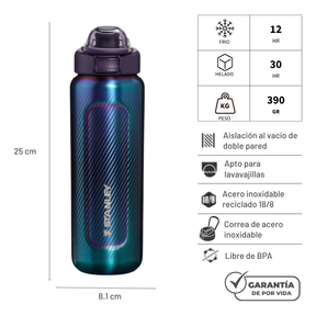 WELLSPRING BOTTLE GALACTIC PURPLE 710 ML